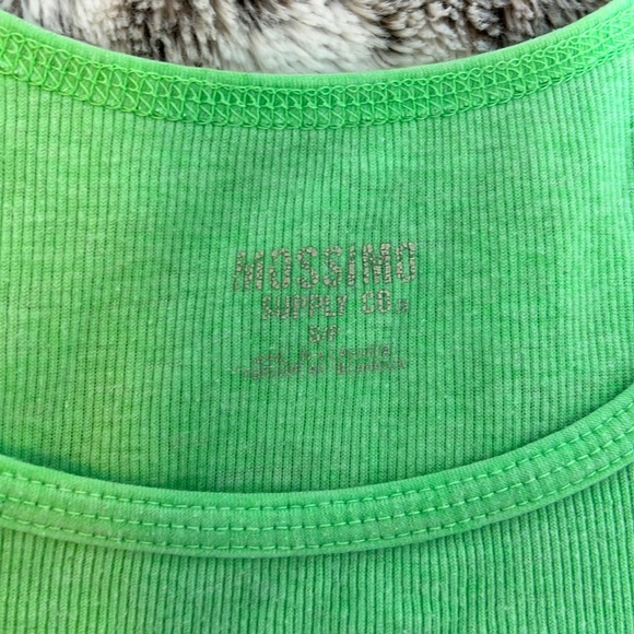 Mossimo Green Ribbed Tank S/P - Picture 3 of 5